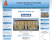 Tablet Screenshot of comunedipadernoponchielli.gov.it